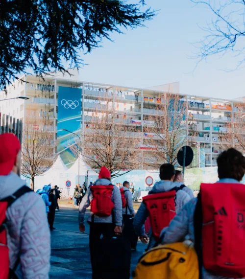 Das Olympisches Dorf in Mailand bot Platz für 1.700 Athlet*innen.
