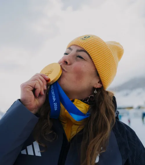 Daniela Maier holte im Ski Cross Gold in Livigno. Der Wintersportort profitierte besonders von den Spielen.